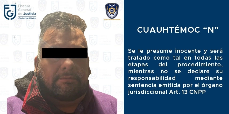 El ex dirigente del PRI en la capital, Cuauhtémoc Gutiérrez de la Torre. Foto cortesía FGJCDMX
