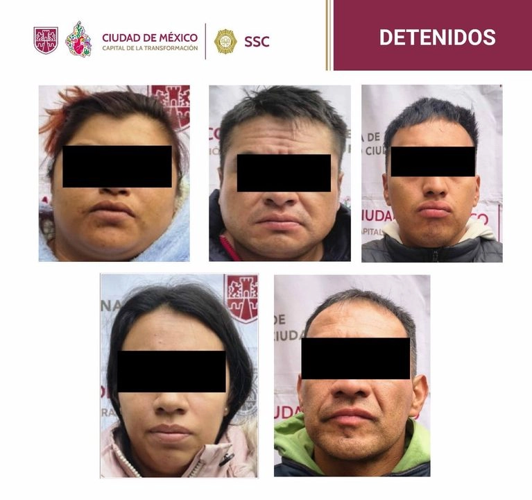 Durante algunos operativos se logró la captura de cinco presuntos delincuentes. Foto