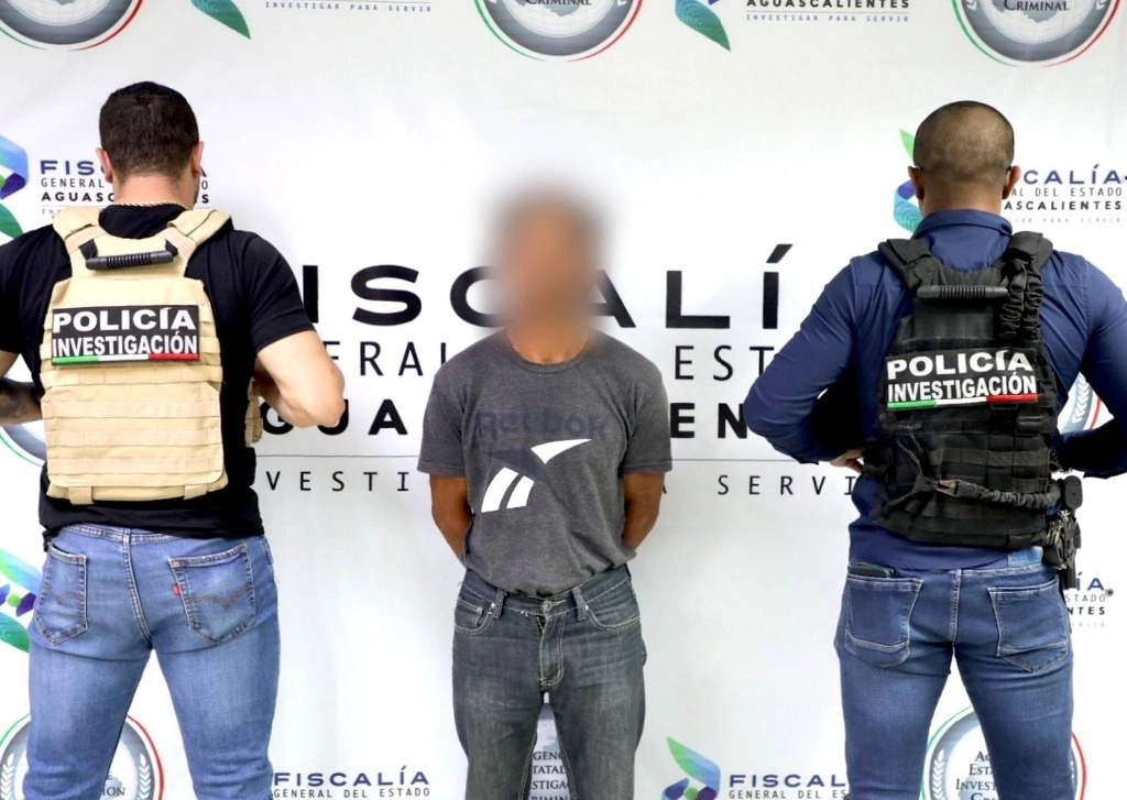 Juan José N, señalado como asesino de cuatro personas, fue detenido en el municipio de Calvillo, Aguascalientes. Foto Proporcionada por la FGE de Aguascalientes