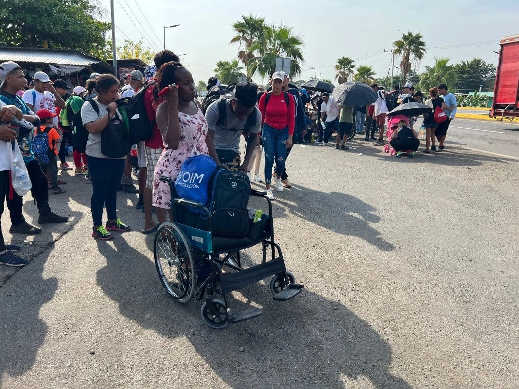 Esta es la segunda caravana de este 2024 que parte de la frontera sur de México. Foto Édgar H. Clemente