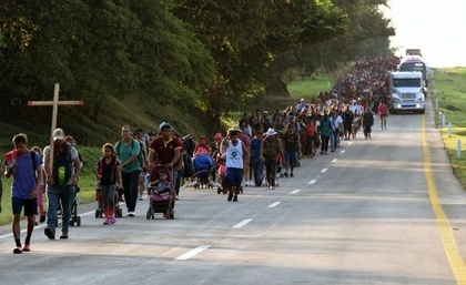 La caravana migrante en imagen de archivo. Foto/AFP

