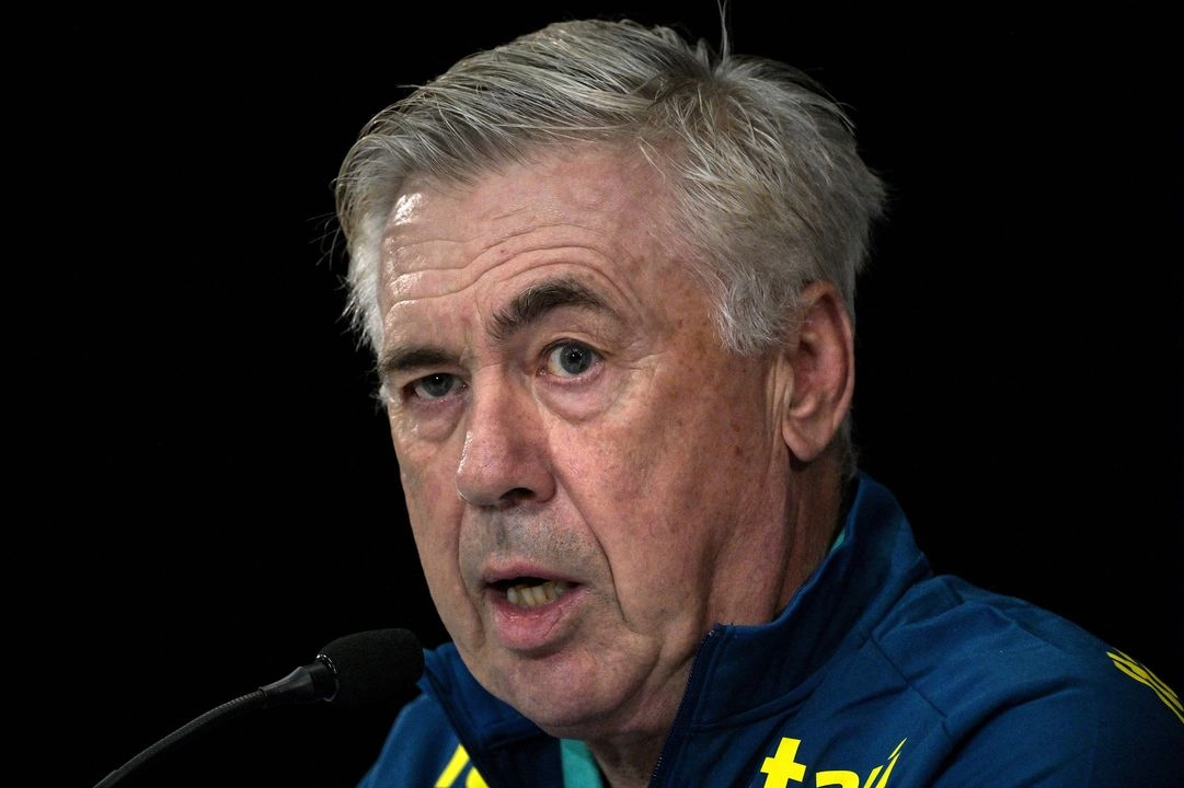 "Condenamos a Carlo Ancelotti como autor de un delito contra la Hacienda Pública relativo al periodo fiscal del año 2014" a "la pena de un año de prisión" y a una multa de 386 mil euros, indicó la sentencia de un tribunal de Madrid. Imagen del 9 de junio de 2025. Foto 