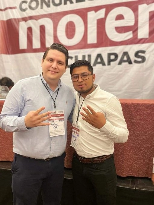 El alcalde Iván López junto a Carlos Molina (izquierda). Foto de sus redes sociales