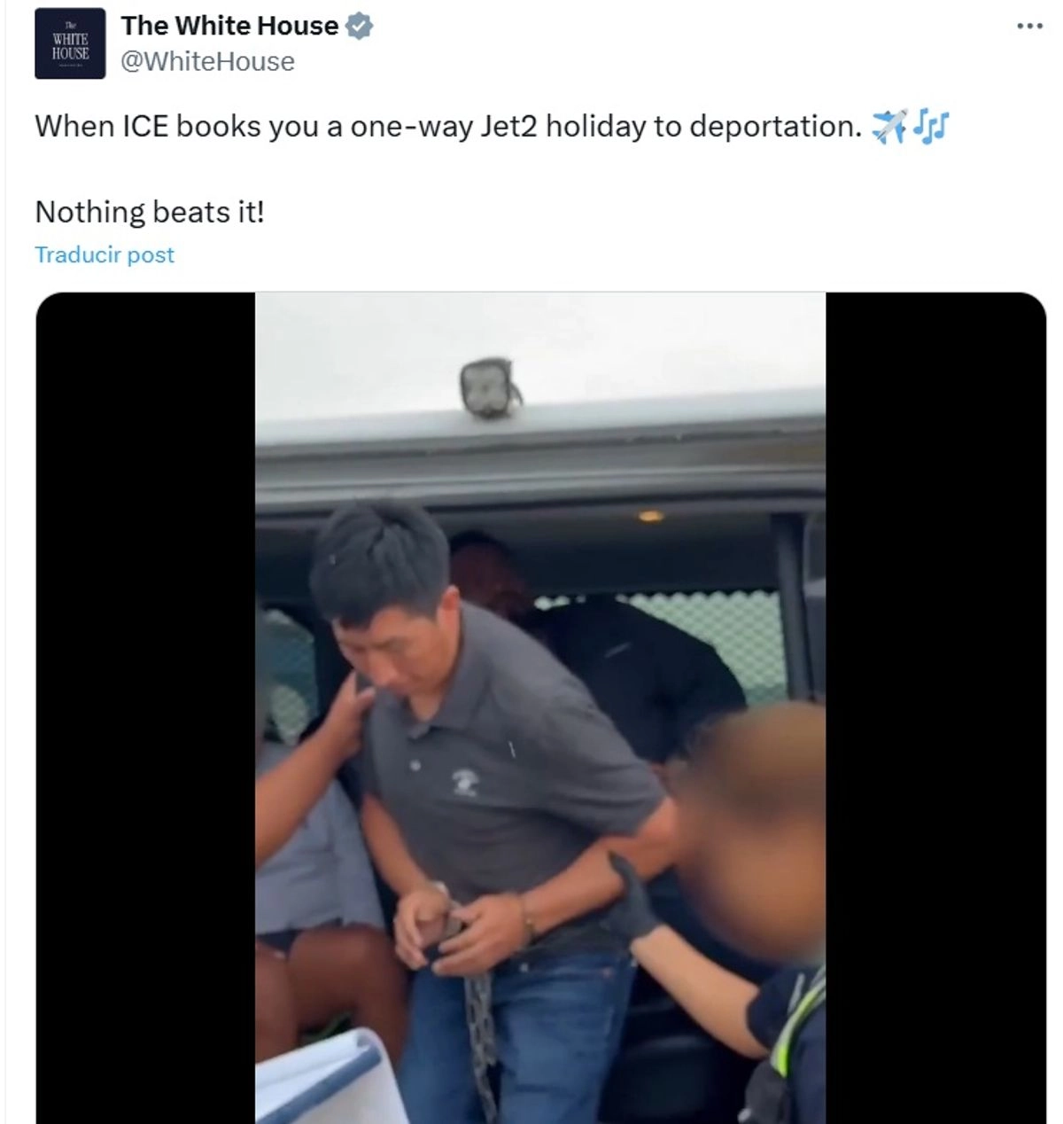 El video fue publicado en la cuenta oficial de la Casa Blanca 