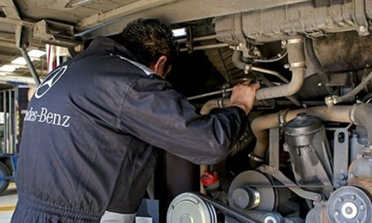A partir del lunes 30 de marzo y hasta el 22 de abril, se suspenderán operaciones en la Planta en García, Nuevo León. Foto. Mercedes-Benz Autobuses.