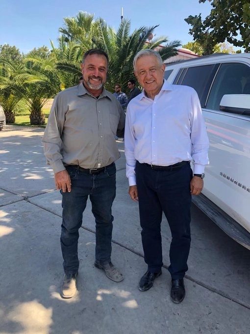 El presidente se comprometió a volver el 15 de diciembre a Bavispe. Foto @julianlebaron