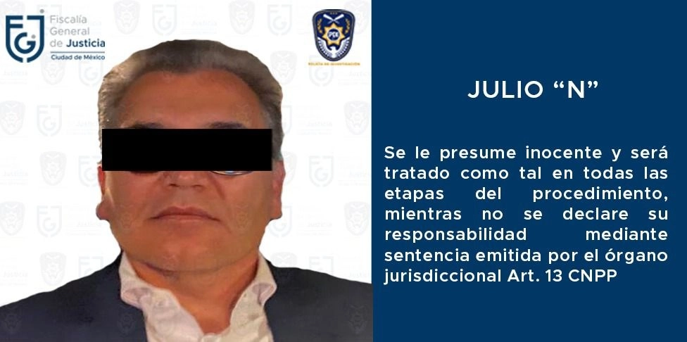 El ex director de la Central de Abasto, Julio César Serna, fue vinculado a proceso por su probable participación en el delito de enriquecimiento ilícito en diciembre pasado. Foto tomada de la cuenta de Twitter @FiscaliaCDMX