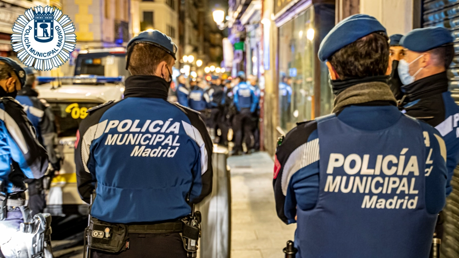 La Policía Municipal de Madrid intervino en “353 fiestas y reuniones ilegales" en domicilios, este fin de semana. Foto tomada del Twitter @policiademadrid 