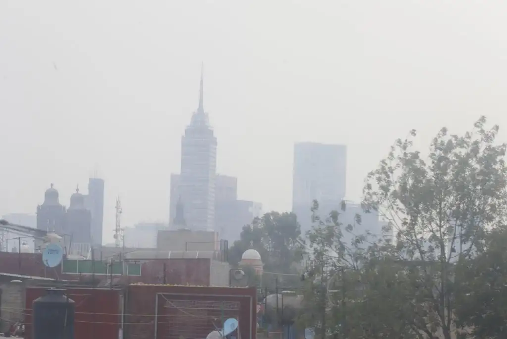 Vista de la Ciudad de México, esta tarde. Foto: Roberto García