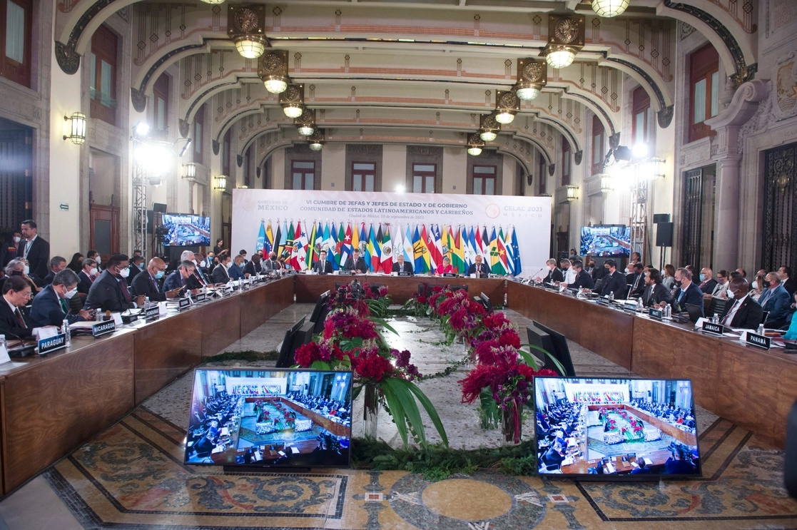 Aspectos de la Sexta Cumbre Celac en Palacio Nacional. Foto cortesía Presidencia