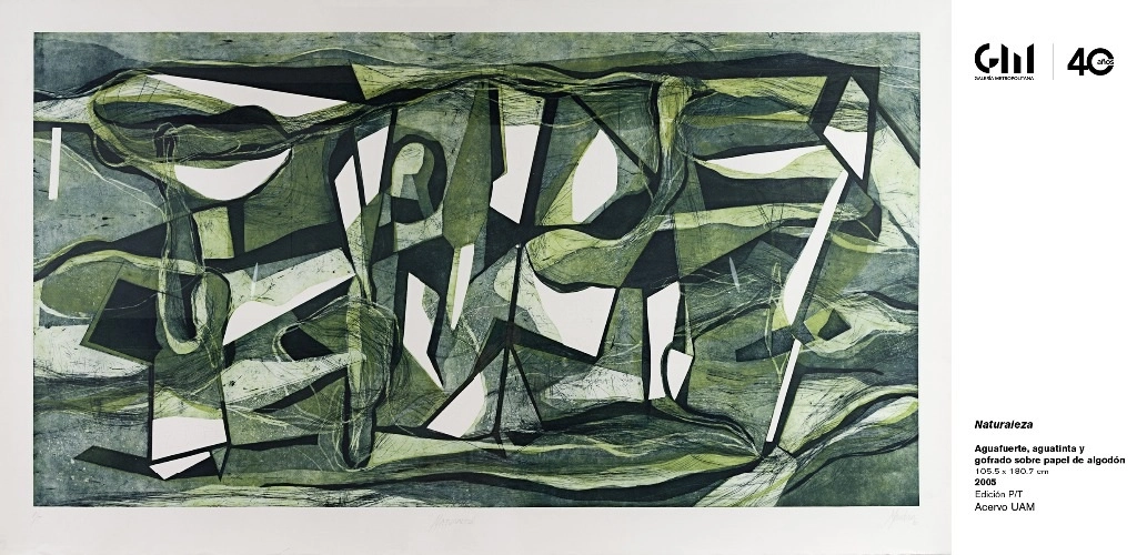 ‘Naturaleza’, de Gabriel Macotela, forma parte de la exposición que montó la UAM para celebrar los 40 años de la Galería Metropolitana. Imagen tomada de galeriametropolitana.uam.mx