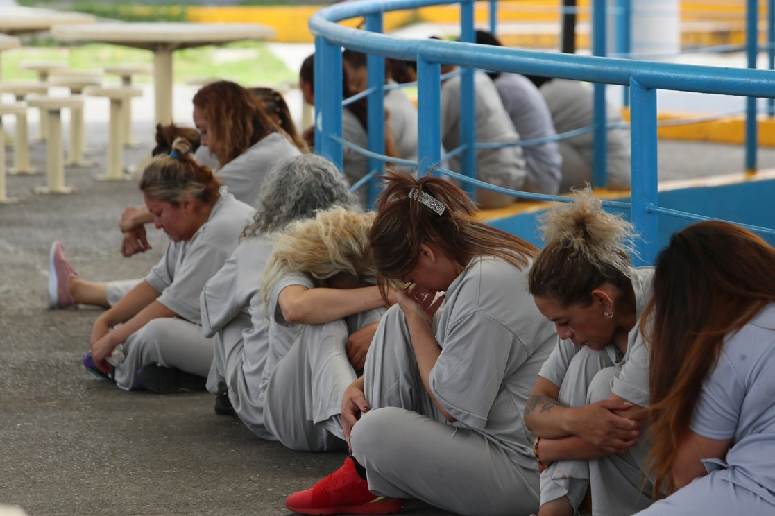 Mujeres encarceladas en el Centro Femenil de Santa Martha Acatitla en imagen de archivo. Foto Roberto García