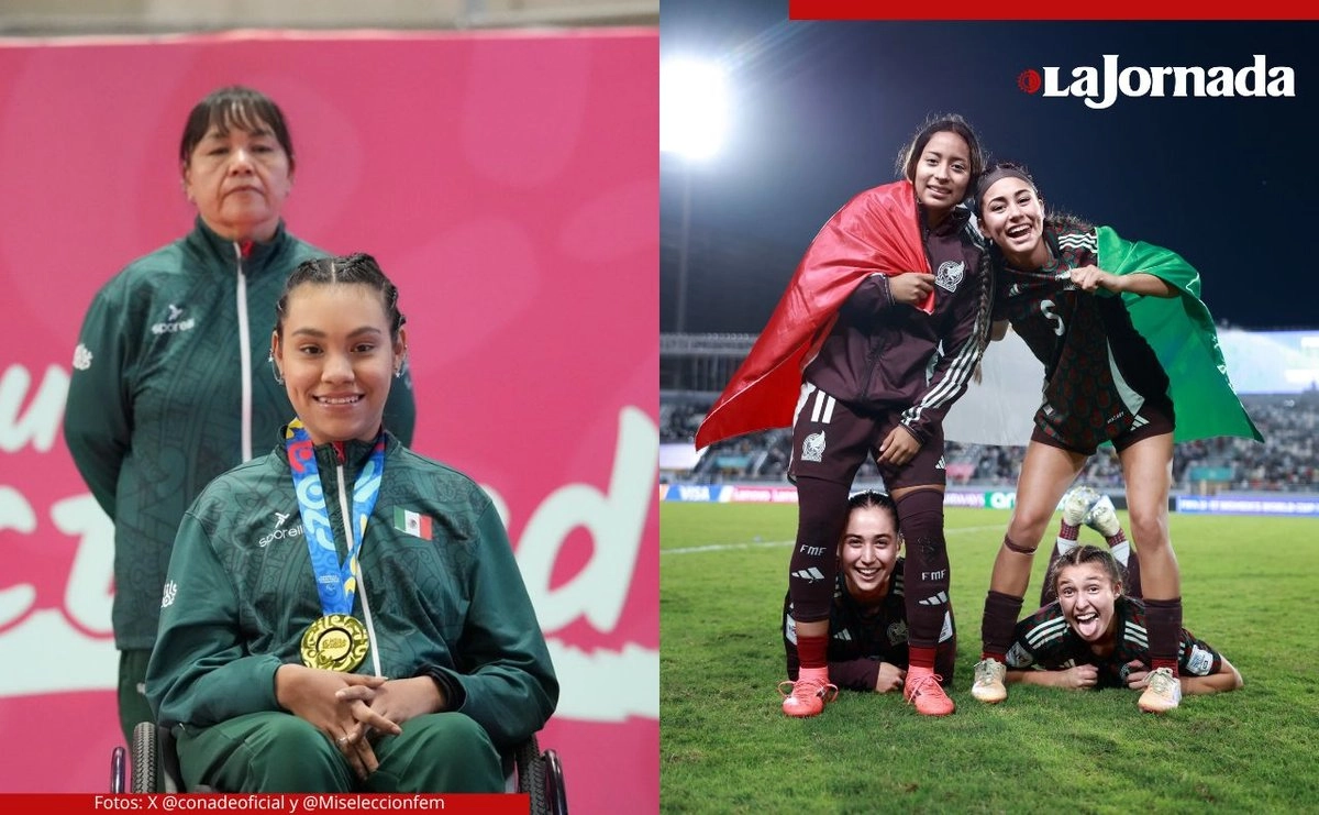 La representación mexicana en los juegos Parapanamericanos de Chile obtuvo una cifra histórica de medallas, con 36 de oro, 32 de plata y 32 de bronce. Mientras tanto, la selección de futbol femenil sub-17 obtuvo el tercer lugar en el Mundial de la categoría. Fotos