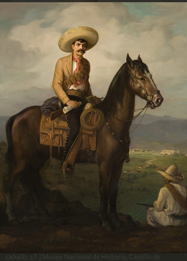 José Atanasio Monroy (1909-2001), Emiliano Zapata a caballo, s.f. Museo Nacional de Historia, Castillo de Chapultepec, INAH