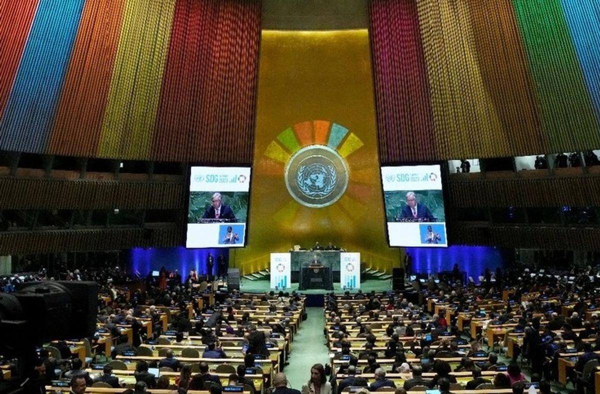El secretario General de la ONU, Antonio Guterres, se dirige al Foro de las Naciones Unidas en Nueva York.
