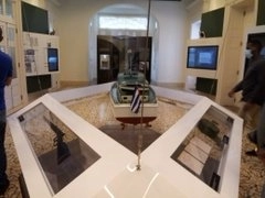 Una de las salas en el centro cultural. Foto archivo