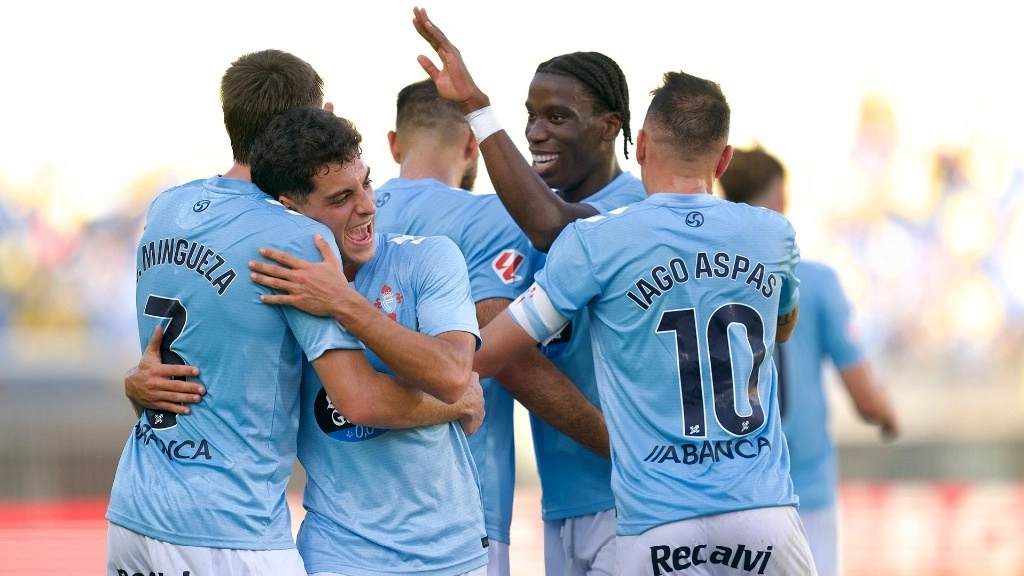 Borja Iglesias fue el autor del solitario gol del partido que dio la victoria a Celta de Vigo sobre Las Palmas, en duelo de la fecha nueve de La Liga. Foto Tomada de X @RCCelta
