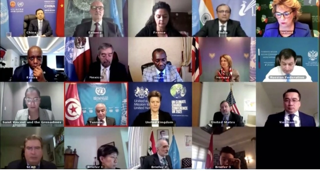 Durante la Sesión del Consejo de Seguridad sobre Medio Oriente (armas químicas en Siria). Imagen tomada de la cuenta en Twitter @MexOnu 