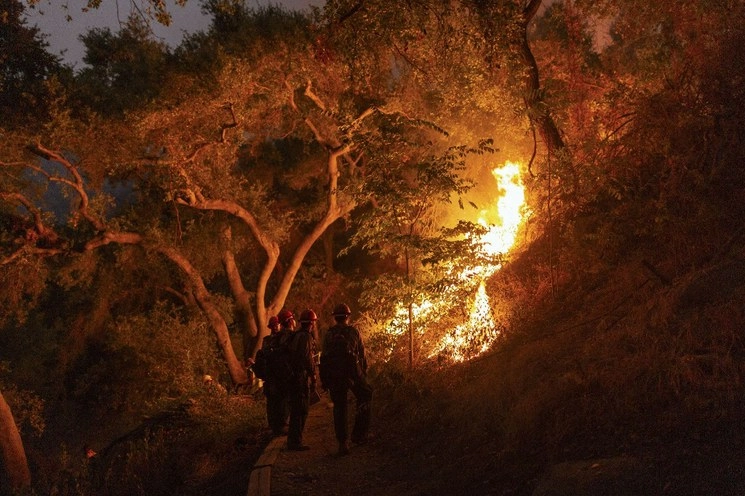 Incendios forestales en California, EU. Foto AFP 