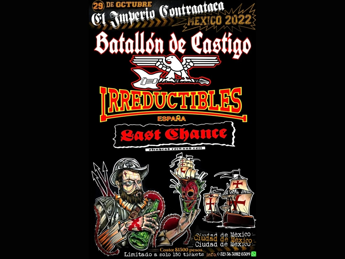 El 29 de octubre, en el salón Pentatlón de la colonia Santa María La Ribera, grupos españoles y mexicanos de “rock duro nacionalista” encabezaron un concierto clandestino. Foto Tomada de internet 