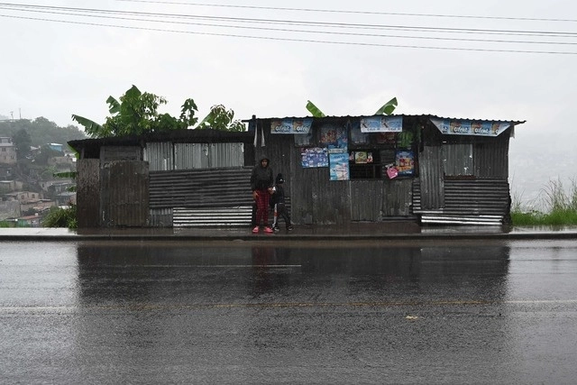 Afectaciones por lluvias en Tegucigalpa, Honduras. Foto Afp