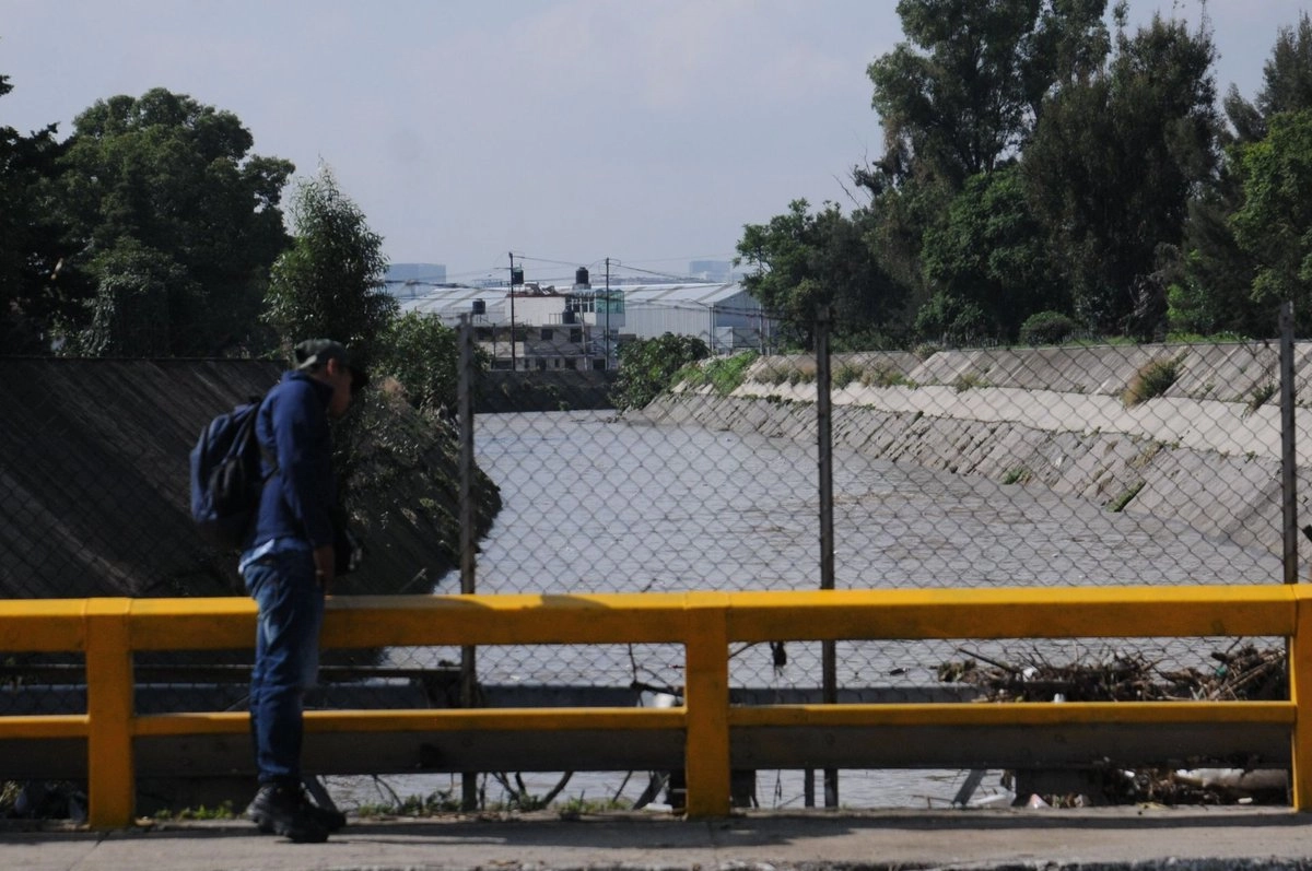 Perspectiva del Río Hondo en Naucalpan, Edomex. Foto 