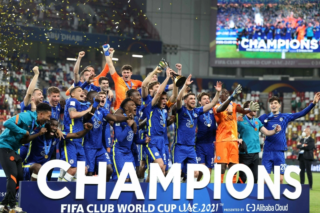 Chelsea de Inglaterra se coronó campeón del Mundial de Clubes al vencer 2-1 al Palmeiras de Brasil. Foto Afp 