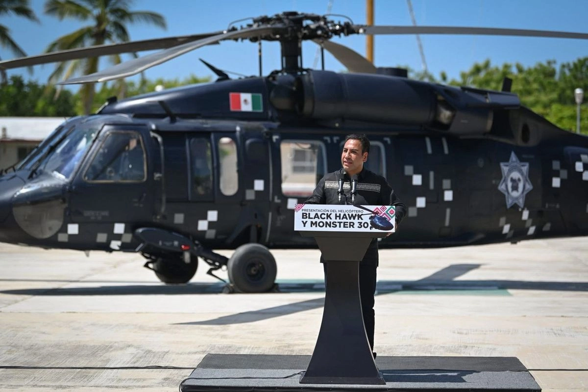 En un estado donde la militarización ha normalizado la violencia y debilitado las instituciones civiles, un helicóptero artillado no es una medida de seguridad, es la consagración de un modelo fallido. Foto