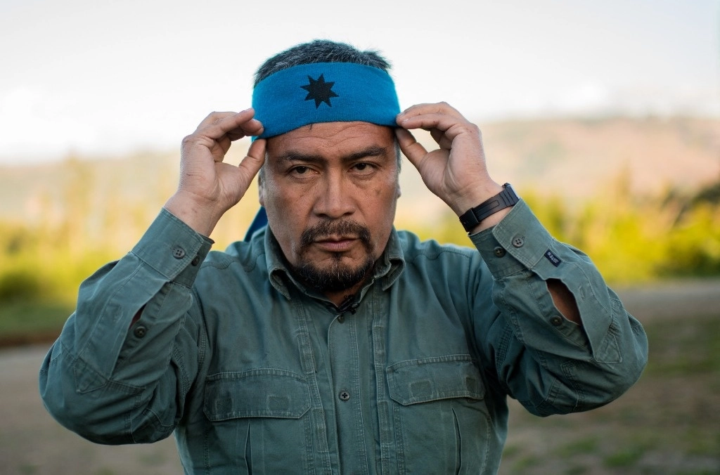Héctor Llaitul Carrillanca encabezaba la Coordinadora Arauco Malleco, la principal organización autonómica mapuche. Foto Afp.