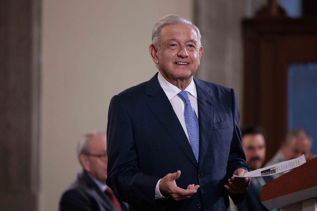El presidente López Obrador, durante su conferencia matutina desde Palacio Nacional, el 7 de noviembre. Foto cortesía Presidencia 