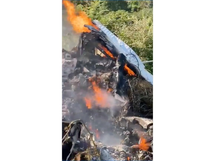 El accidente se reportó en plena sierra de Durango, en el municipio de Topia, el 25 de septiembre de 2023. Foto tomada de un video difundido en redes sociales