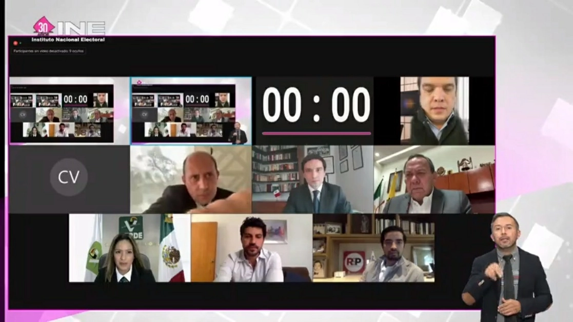 Debate sobre plataformas electorales realizado de manera virtual 