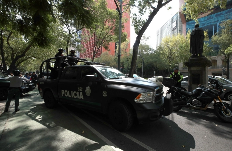 Elementos de la SSC en la Ciudad de México.