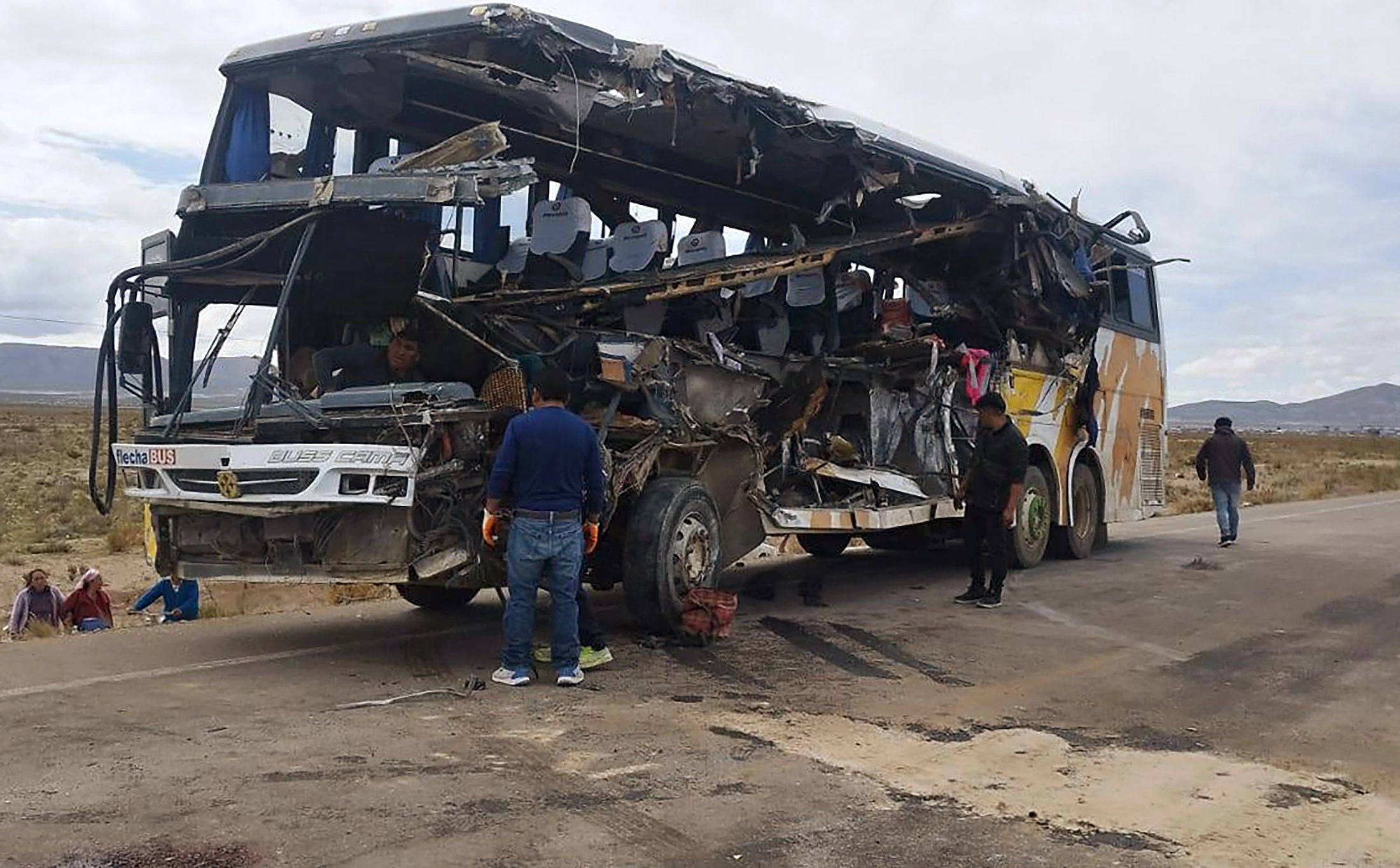 El accidente ocurrió en el departamento de Potosí al sur de Bolivia; es el peor accidente vial en el país en lo que va de 2025. Foto 