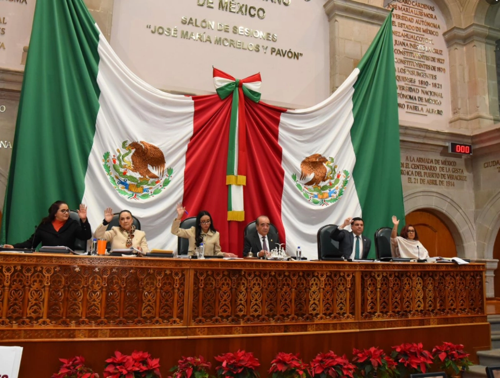La Diputación Permanente del Congreso del Estado de Edomex aprobaron las reformas constitucionales al Poder Judicial. Foto Facebook Congreso Estado de México.