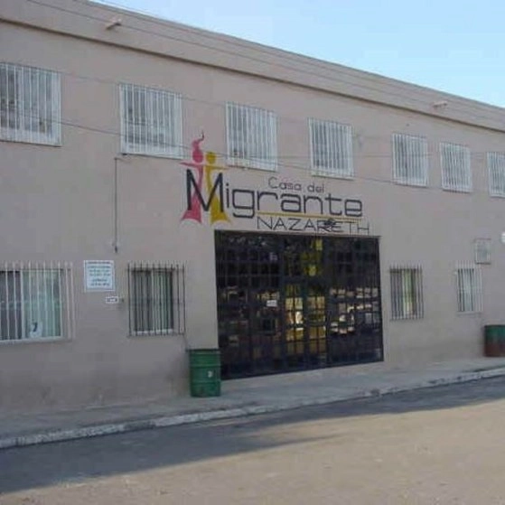 Fachada del Casa del Migrante Nazareth. Foto 'La Jornada'
