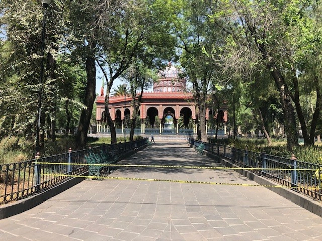 El quiosco Morisco en Santa María la Ribera. Foto Mirna Servín