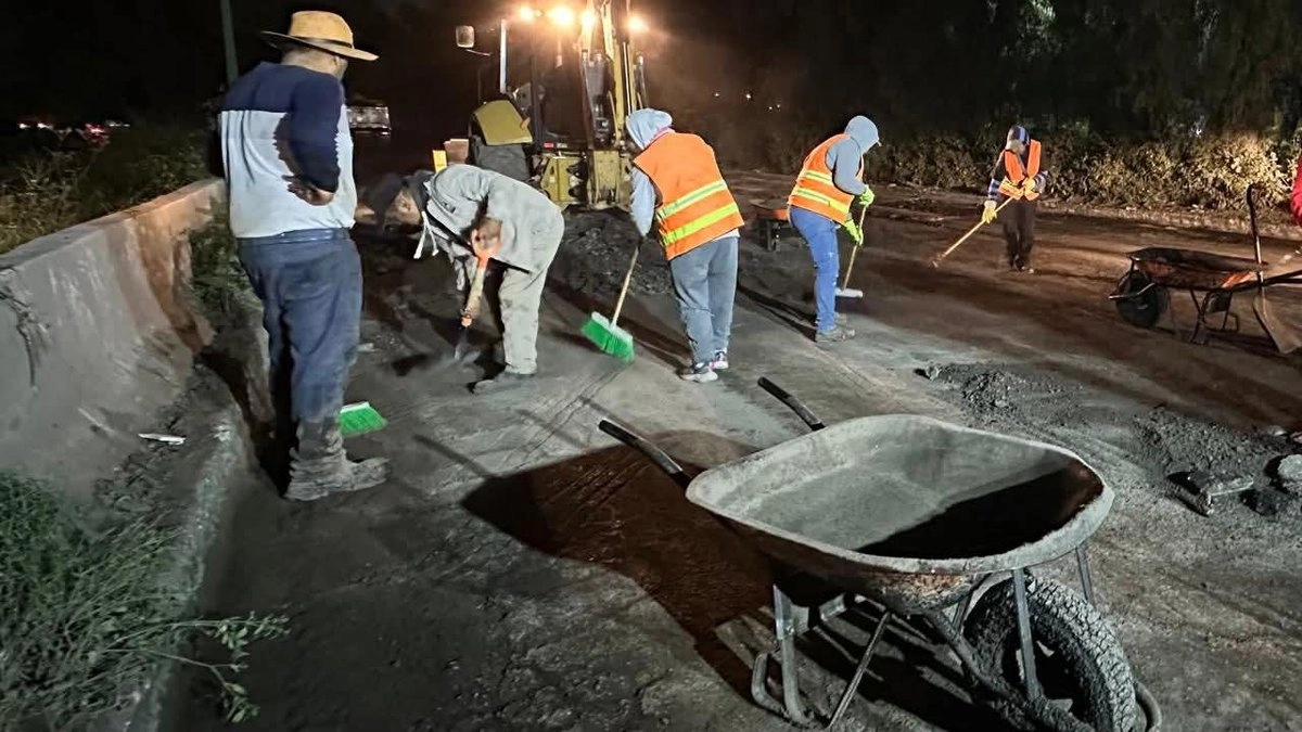 Seis alcaldías ejecutan el plan de rescate con 200 mdp, 6 mil toneladas de asfalto y renovación de luminarias para una vía que usan 200 mil vehículos diarios. Foto