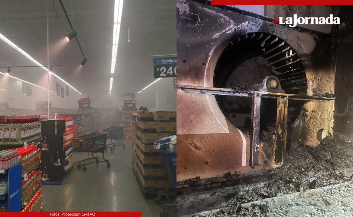 El humo se produjo en instalaciones de ventilación, por la quema de la red de filtraje, por lo que se propagó rápidamente en el establecimiento comercial. Fotos