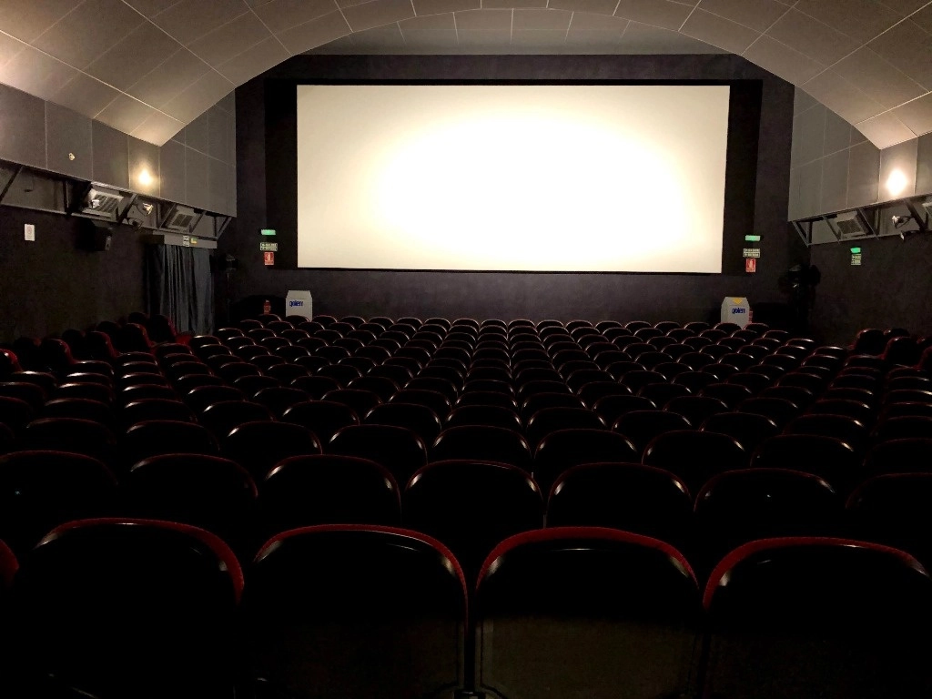 Una sala de cine en Navarra, España. Foto Europa Press