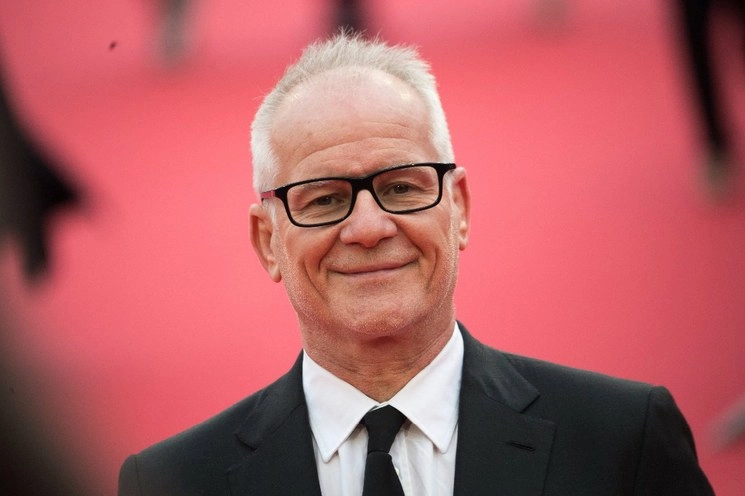 El director francés Thierry Frémaux en el Festival de cine de Venecia. Foto Afp