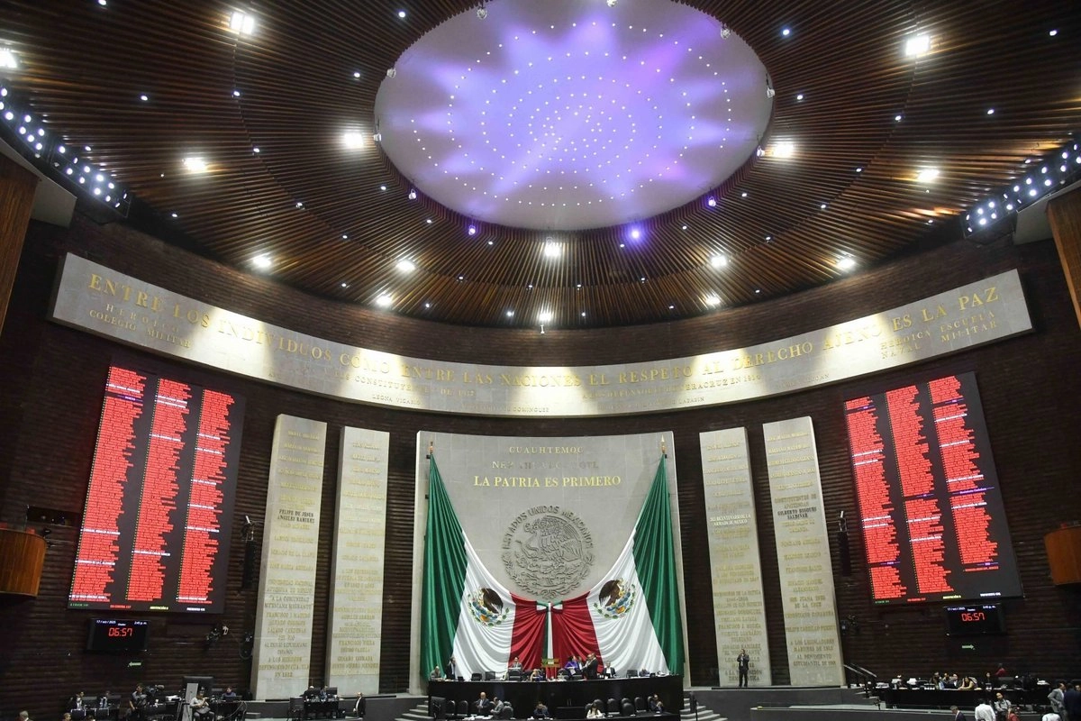 Durante una sesión en el Salón de Plenos de la Cámara de Diputados, en la Ciudad de México. 