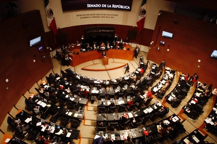 Perspectiva de la sala de sesiones del Senado de la República en imagen de archivo. Foto Cristina Rodríguez 