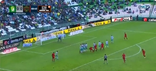 Captura de pantalla del video donde se aprecia el gol del equipo de 'Tuca' Ferreti. Foto @fcjuarezoficial