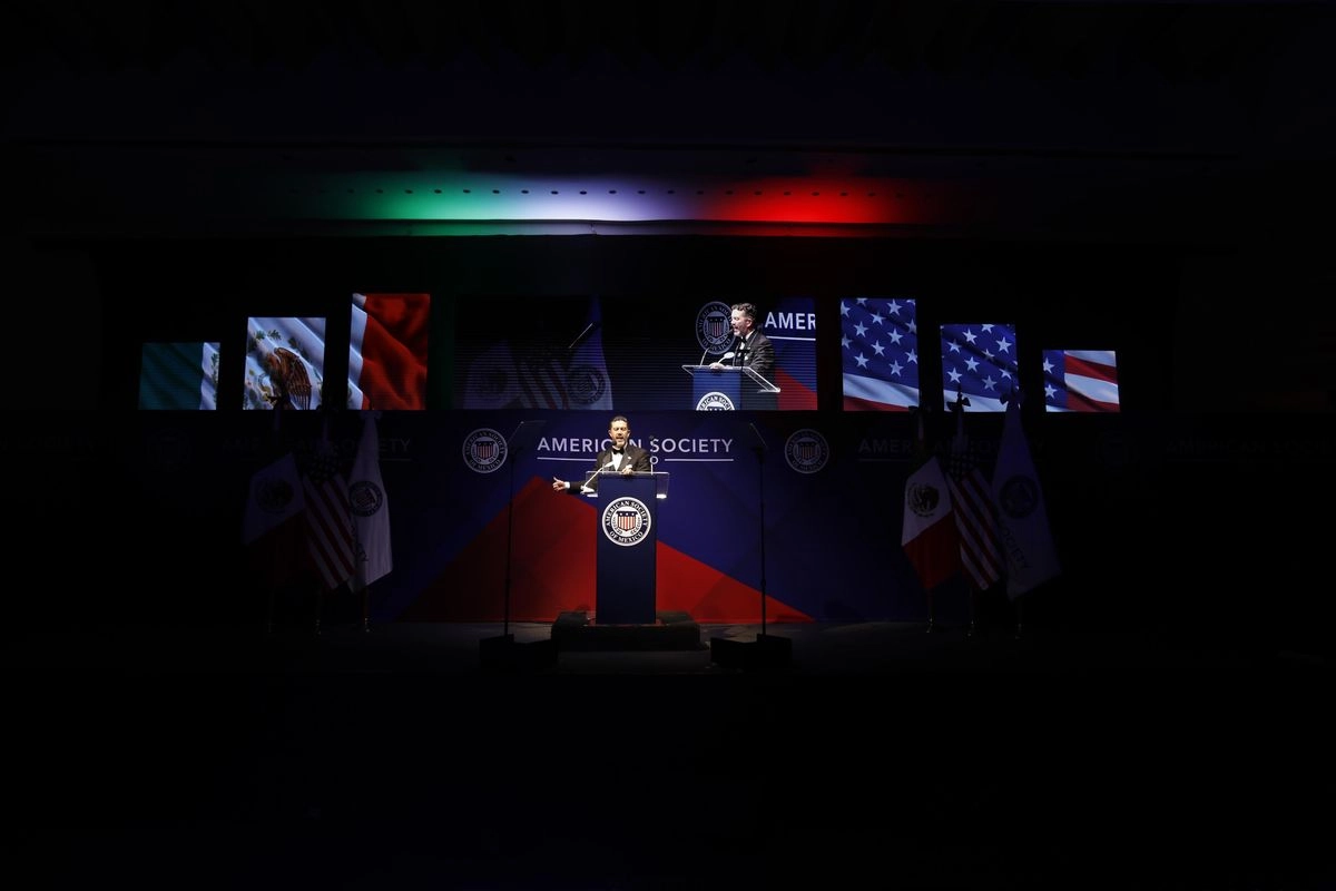 La American Society of Mexico invita al evento en honor al Embajador de Estados Unidos en México, Ronald Johnson, y su señora esposa, Alina Arias Johnson, realizada el sábado 12 de julio, en la Ciudad de México. En la imagen Larry  Rubin. Foto