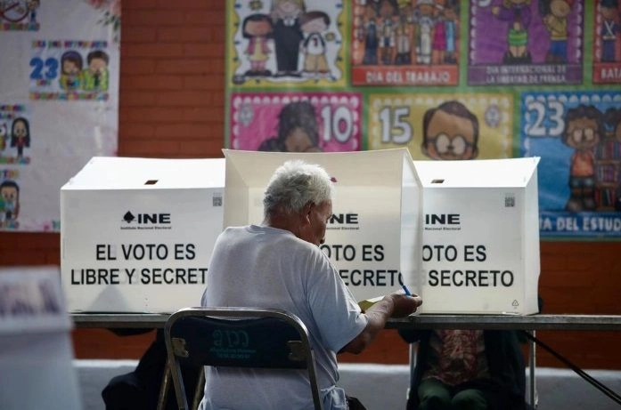 Elecciones al Poder Judicial en la alcaldía Iztapalapa, en la Ciudad de México, el 1 de junio de 2025.  Foto
