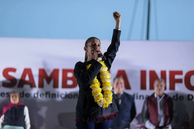 La aspirante a la candidatura morenista, Claudia Sheinbaum encabezará una asamblea regional en Nuevo León. Foto @Claudiashein

