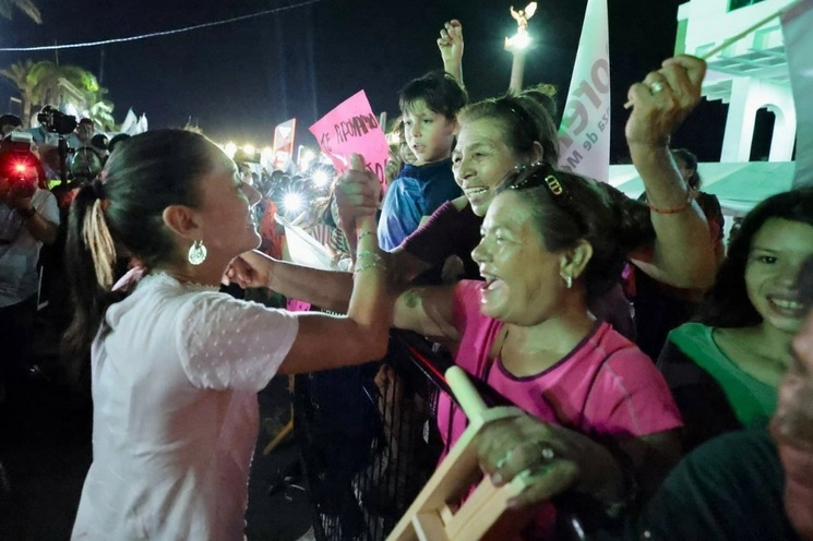 Claudia Sheinbaum, estuvo de gira proselitista en Sonora durante el fin de semana. Foto @Claudiashein
