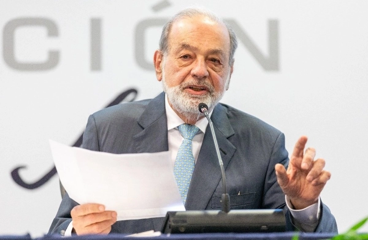 El empresario Carlos Slim visitó este lunes a la presidenta Claudia Sheinbaum en Palacio Nacional. Foto 