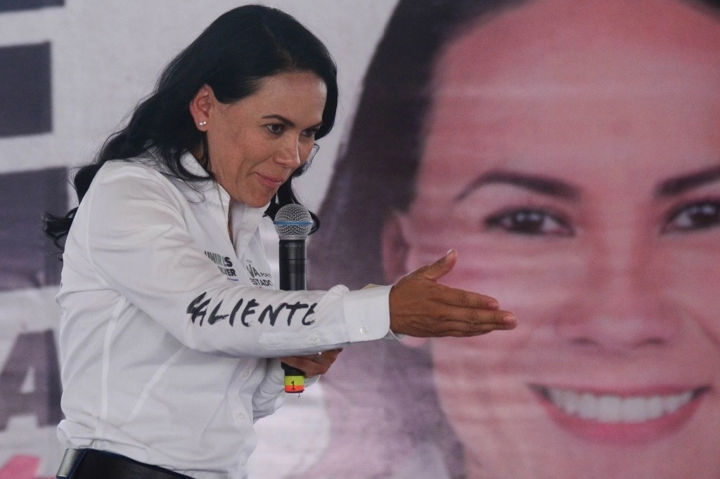 Alejandra del Moral, aspirante a la gubernatura por la alianza Va por el Estado de México. Foto Cuartoscuro / Archivo